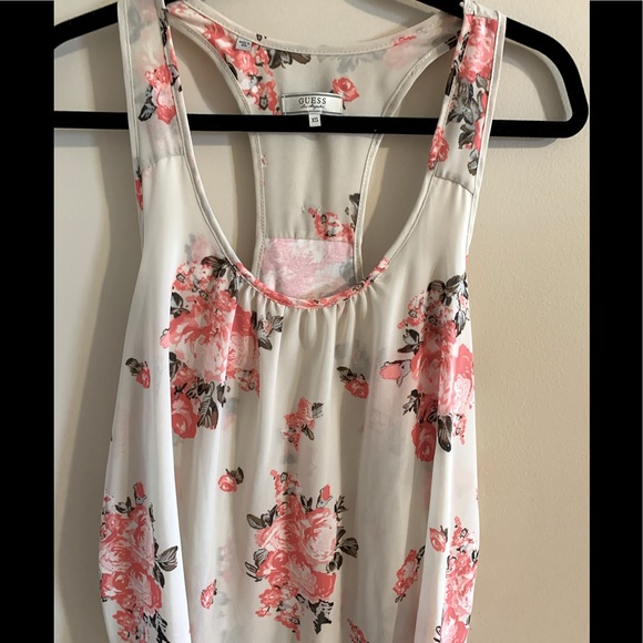 Guess Floral Tank Blouse - Picture 2 of 5
